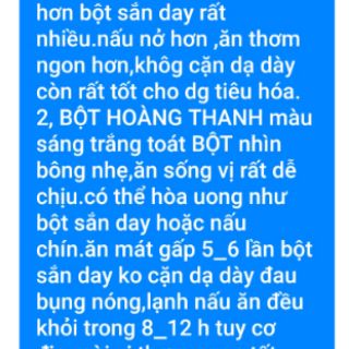 Bột hoàng thanh nhà làm(1kg)