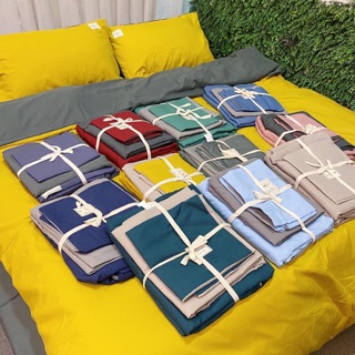 Set chăn ga gối trơn cotton