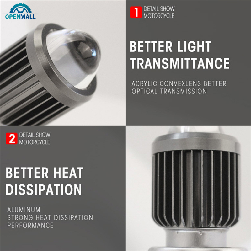 Đèn pha H4 H6 6000lm cho xe máy chất lượng cao