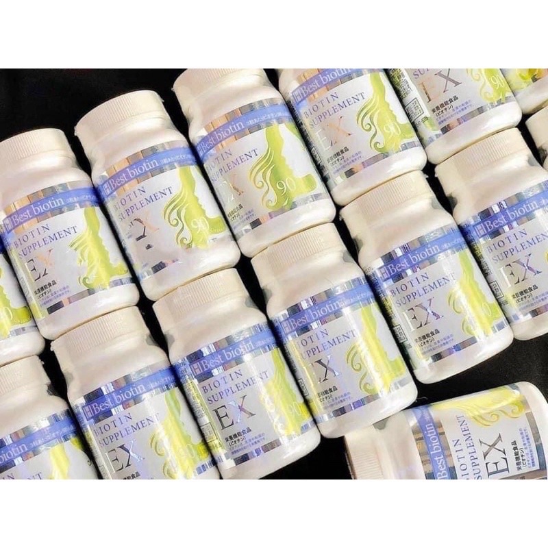 Viên uống hỗ trợ MỌC TÓC Best Biotin Supplement EX Nhật Bản 90 viên
