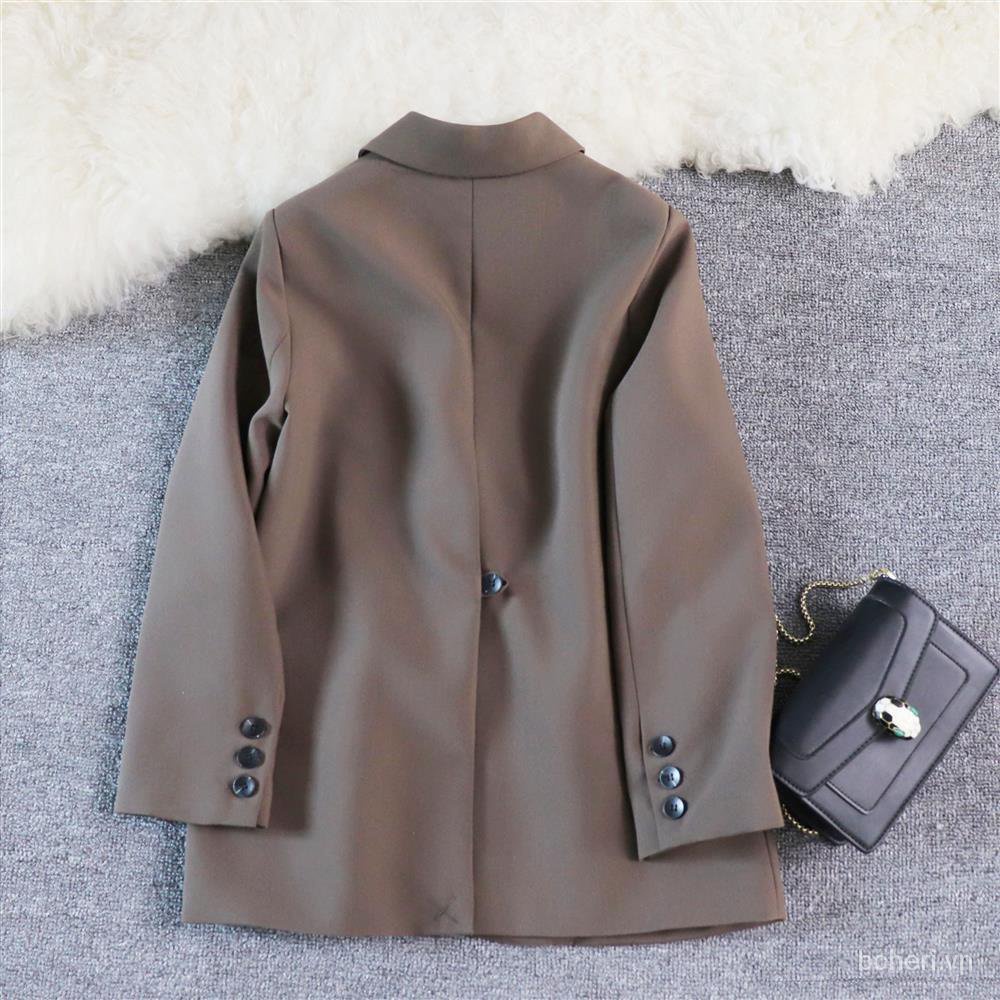 Áo Khoác Nữ Thiết Kế, vest thu đông 2021,vét hàn quốc Retro Màu Cà Phê Màu Đỏ | BigBuy360 - bigbuy360.vn