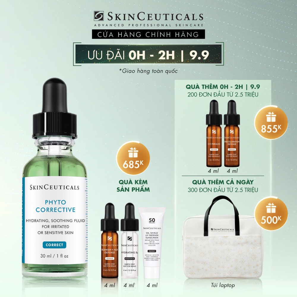Skinceuticals Phyto Corrective giúp dưỡng ẩm, làm mềm và xoa dịu da 30ml