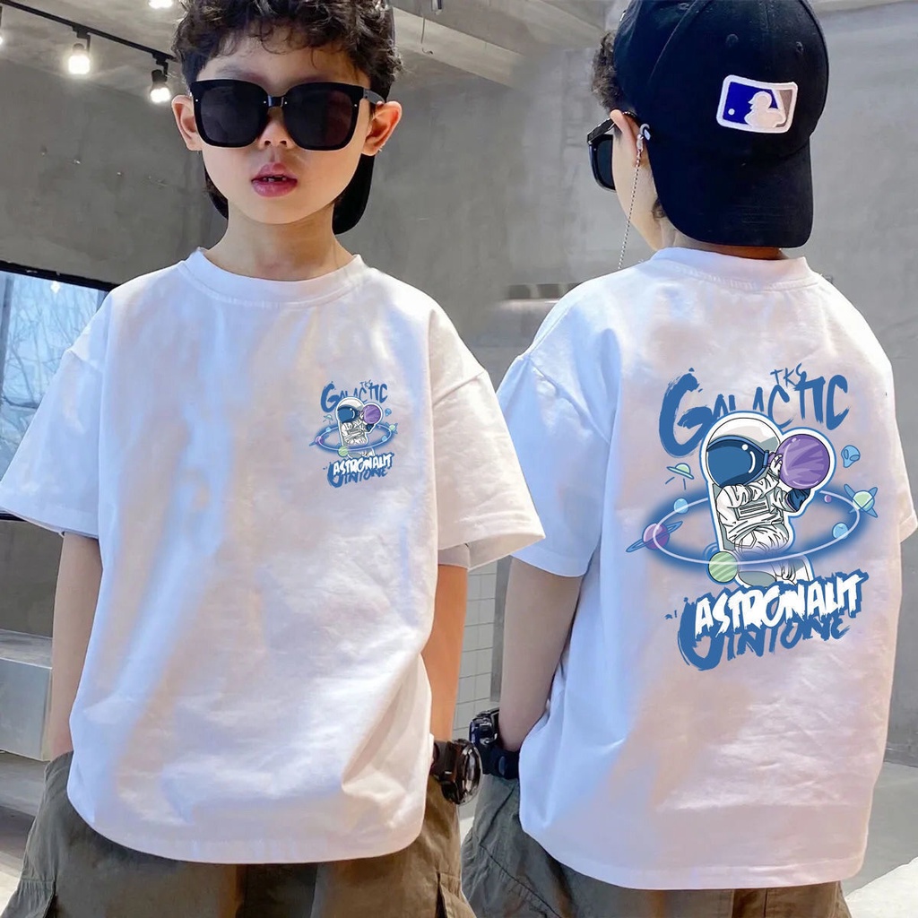Áo Thun Cotton Tay Ngắn Phong Cách Phương Tây Thời Trang Mới Dành Cho Bé Trai