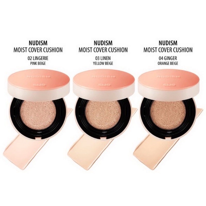 [SẴN-AUTH] PHẤN NƯỚC CLIO NUDISM MOIST COVER CUSHION SPF50+ PA+++