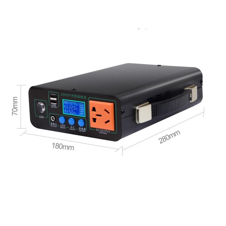 Trạm sạc dự phòng - Máy phát điện di động  32000mAh-600W-sạc nhanh- Cổng điện 220V-600W tích hợp
