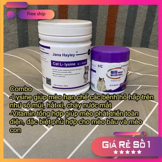 [freeship] Set LYSINE và Vitamin tổng hợp cho mèo