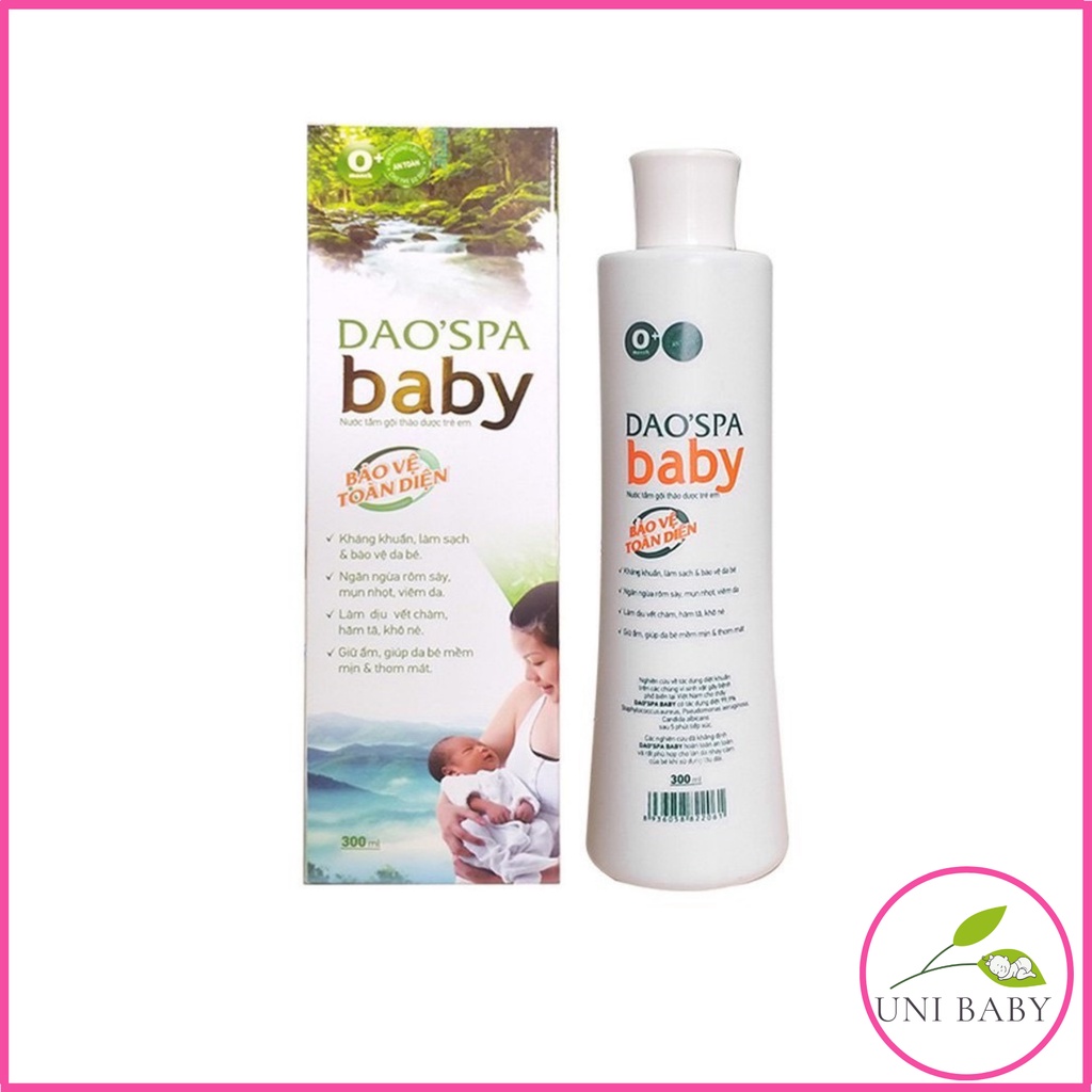 Nước Tắm Gội Thảo Dược Dao Spa Baby Cho Bé 150ml Chính Hãng