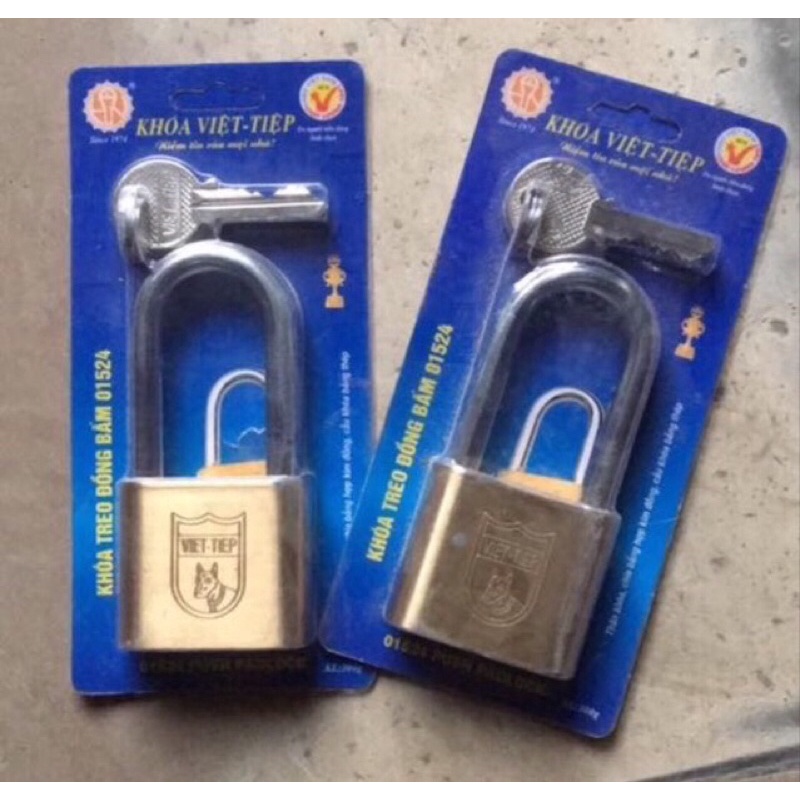 ổ khoá việt tiệp CÀN DÀI ( có sao chép thêm chìa , 4k - 5k 1 chìa ) loại khoá BẤM