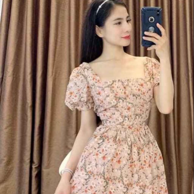 Đầm voan hoa nhí combo chọn live.                    .