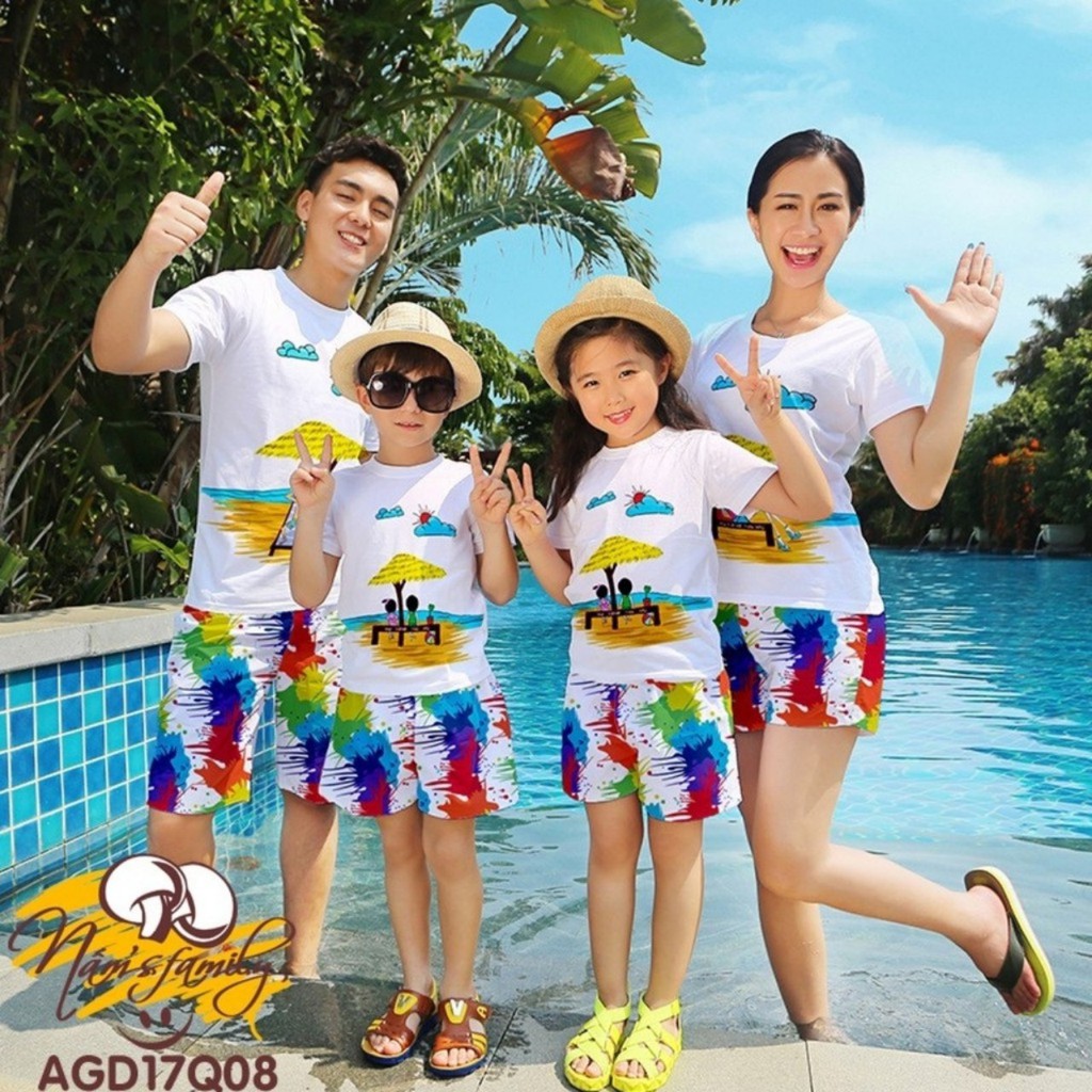quần áo đi biển gia đình, cặp, team giá tận xưởng