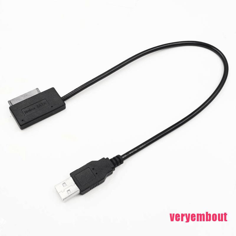 Cáp Chuyển Đổi Usb 2.0 Sang Sata 7p + 6p Cho Laptop Dvd / Cd Rom