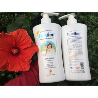 Combo 2 chai sữa tắm tinh chất sữa Dê Familiar 450 ml