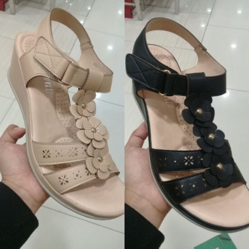 Giày Sandal Họa Tiết Hoa Peter Keiza Thiết Kế Mới Thời Trang Theo Phong Cách Vintage Dành Cho Nữ