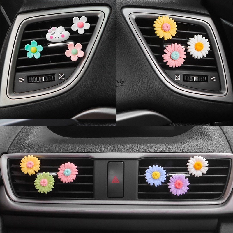 Hoa nhỏ trang trí cửa gió ô tô