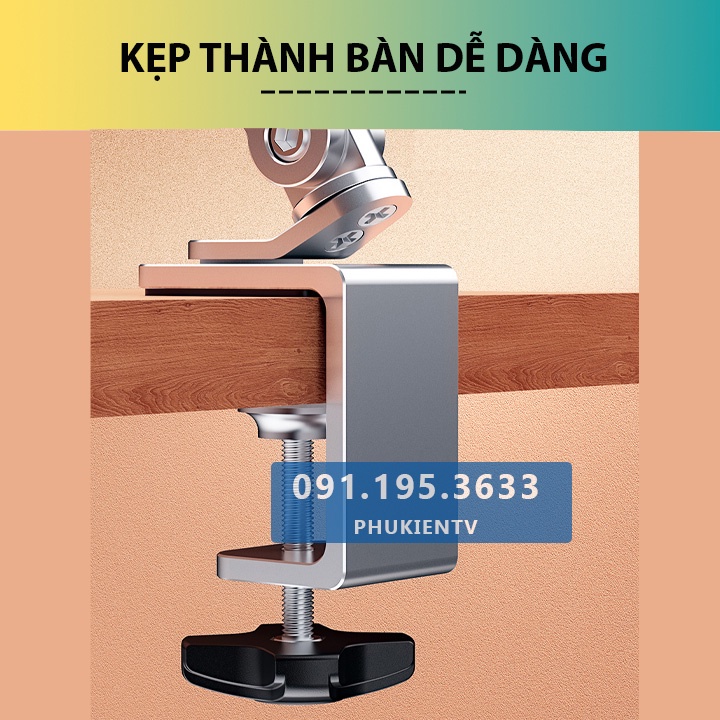 #P67 - Giá đỡ Máy tính bảng/ Kindle / Điện Thoại ErgoTek E67 - Tay arm/ tay nâng Máy tính bảng - Kẹp bàn [P60 Plus]