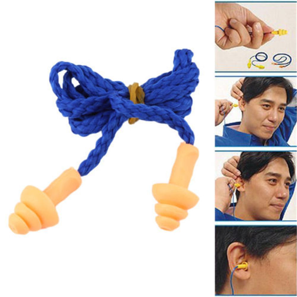 5 Cái  earplug Ổ Cắm Silicone Tái Sử Dụng Bảo Vệ Thính Giác