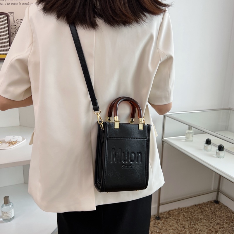 IELGY Túi Đeo Vai mini Đựng Điện Thoại In Chữ Phong Cách Hàn Quốc Cho Nữ