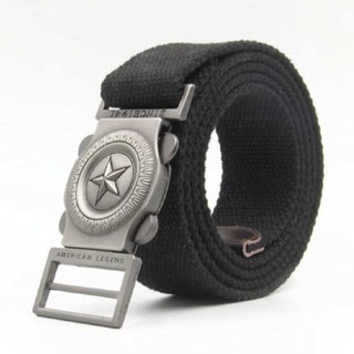 Nịt lưng vải dù nam mặt sao tròn