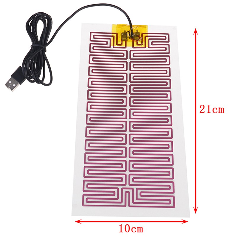 1 X Đĩa Sưởi Ấm USB 5V 10CM * 21CM Chất Lượng Cao