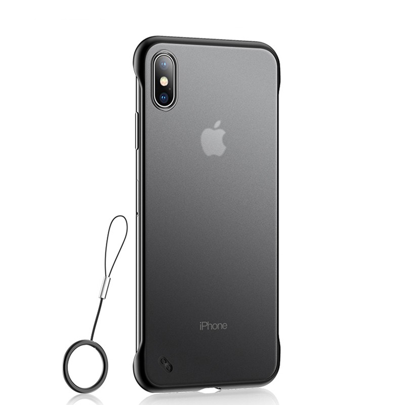 Ốp điện thoại màu trong suốt không viền cho IPHONE 6 6S 7 8 PLUS X XR XS 11 PRO MAX