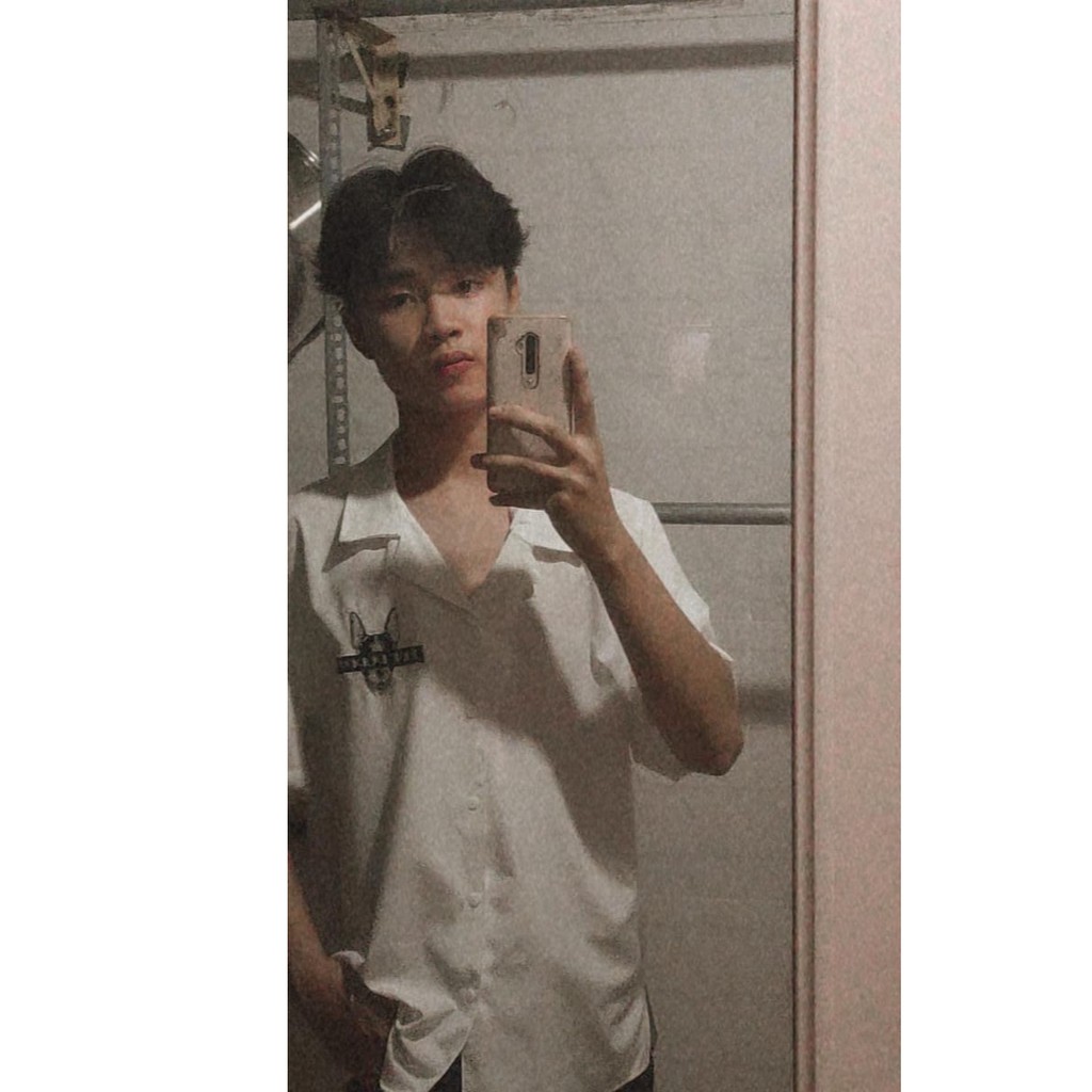 Áo Sơ Mi Cổ Vest Trắng BLIND PUPPY. Sơ mi tay lỡ ngắn tay unisex nam nữ trơn vải lụa mềm SMNT630 | BigBuy360 - bigbuy360.vn