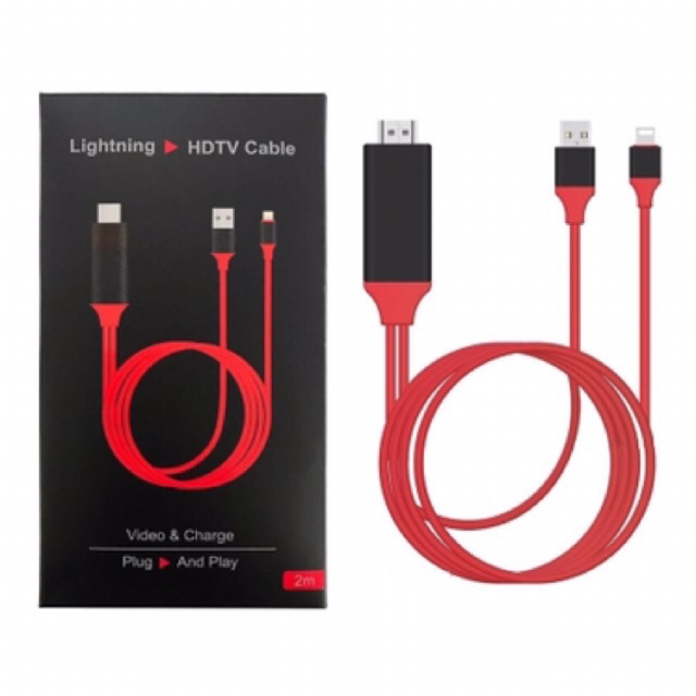 Cáp chuyển đổi Lightning to HDMI, VGA cho iphone, ipad apple - Bộ chuyển Lightning to HDMI, VGA