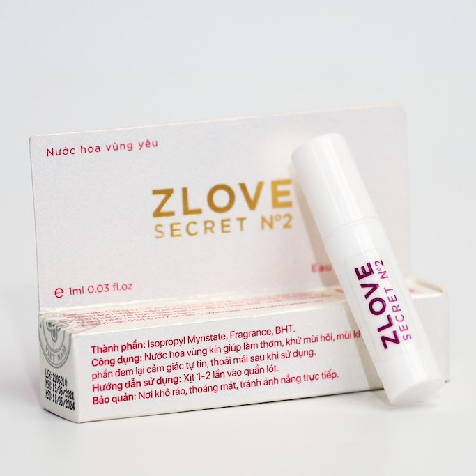 ZLVS2-Tinh Dầu Nước Hoa Cao Cấp Zlove Secret Grow Green AZ 1ml NO.02 Hương Thơm Ngọt Mát, Tinh Tế Lưu Hương 24h