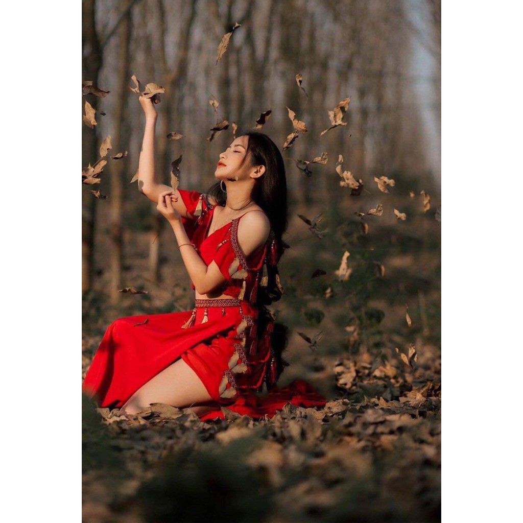 Đầm đi biển - Maxi thổ cẩm - Phong cách boho