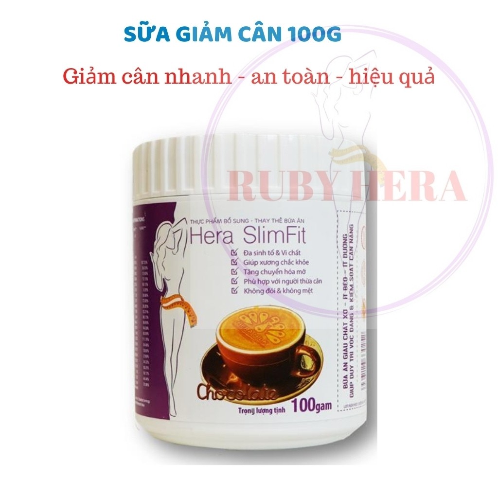 Sữa Giảm Cân HERA SLIMFIT S01 Giảm Eo Siêu Tốc - Giảm Cân An Toàn – Giảm Cân Nhanh (Hộp 100GRAM)