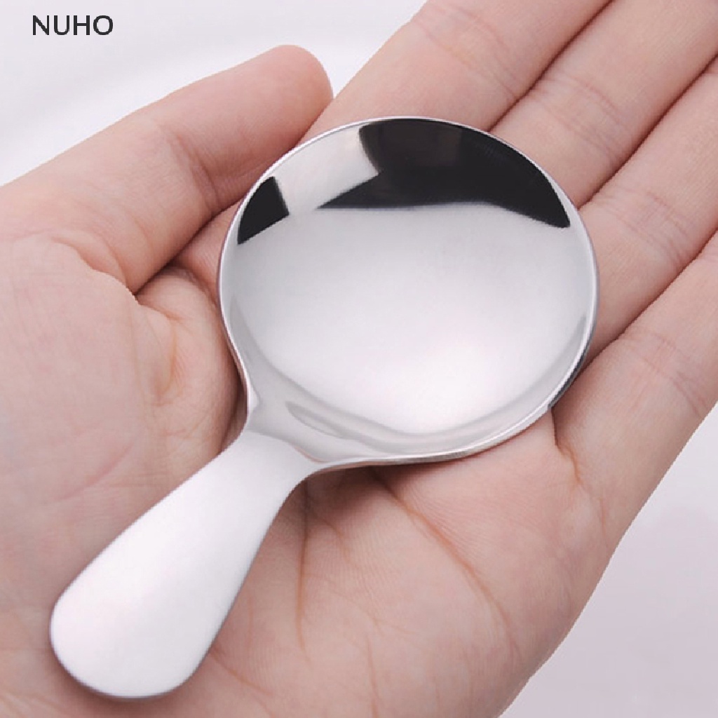 Muỗng Múc Gia Vị Bằng Thép Không Gỉ Tay Cầm Ngắn Dễ Thương