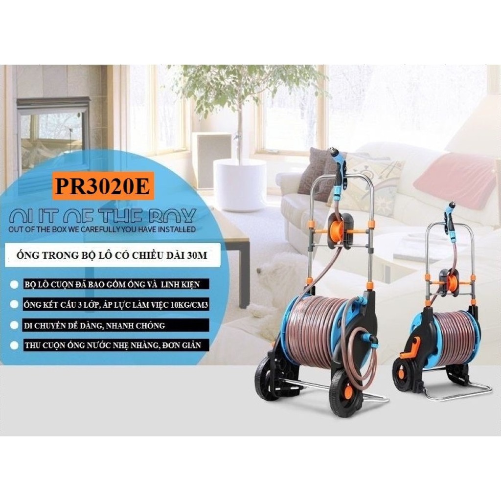 Bộ Rulo Cuộn Sẵn 30 Mét Dây PR3020E