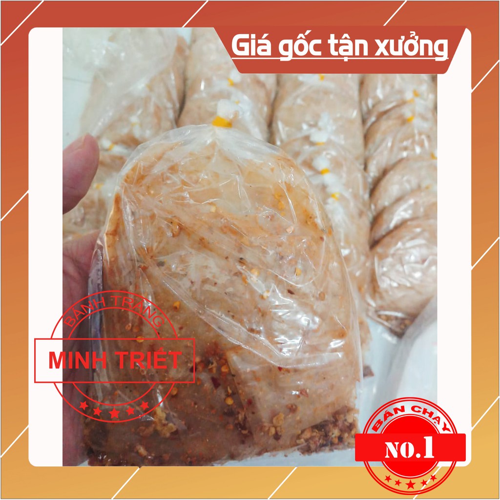 [Mã GROSALE giảm 10% đơn 150K] Bánh tráng xì ke muối nhuyễn tỏi phi siêu cay chính gốc giá lò !