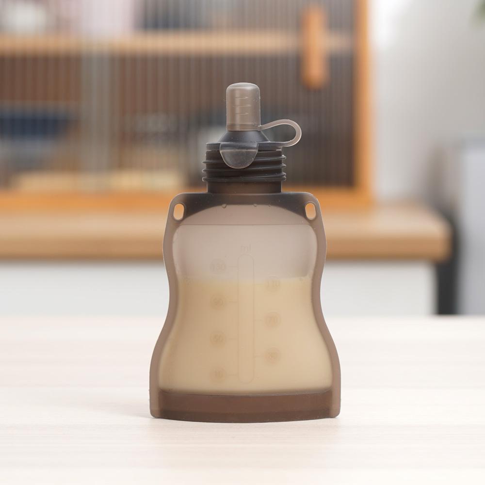 Núm cho ăn sữa, ăn dặm silicone - Tương thích túi trữ sữa silicone - Haakaa, New Zealand - Giúp bé ăn sữa dễ dàng