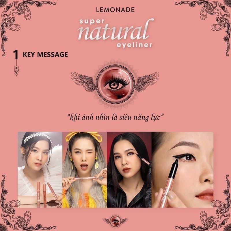 Bút kẻ mắt nước eyeliner Supernatural và Bút kẻ mắt siêu mảnh Lemonade SuperTiger Micro Eyeliner Lemonade 1ml