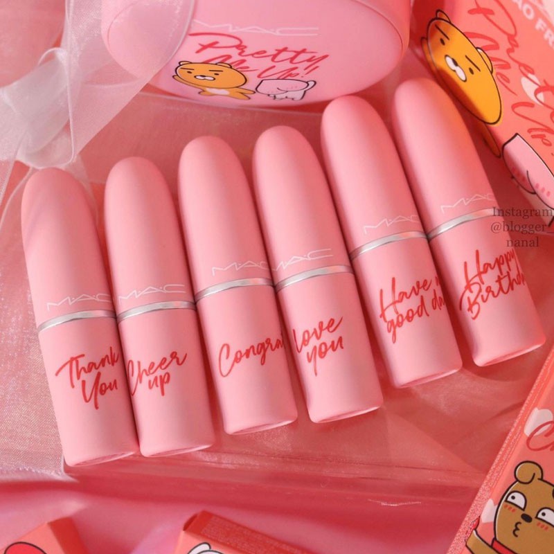 Son MAC KaKao Friends Chính Hãng, Phiên Bản Giới Hạn 2021 Vỏ Hồng Emotion Độc Đáo, Dễ Thương