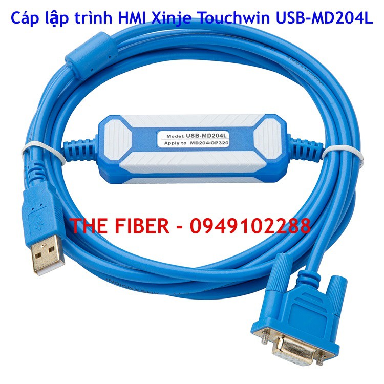 Cáp lập trình HMI Xinje Touchwin USB-MD204L