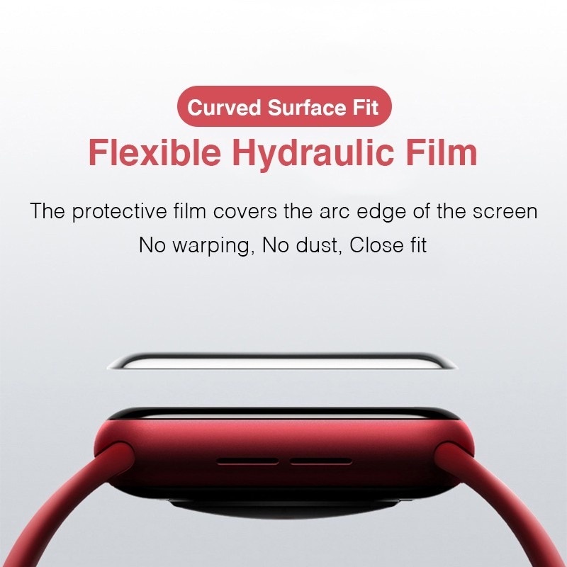 Kính Cường Lực Hydrogel Mềm Bảo Vệ Màn Hình Đồng Hồ Apple Watch 8 Ultra 7 6 SE 5 49MM 40MM 44MM 45MM 4 3 2 1 38MM 41MM 42MM