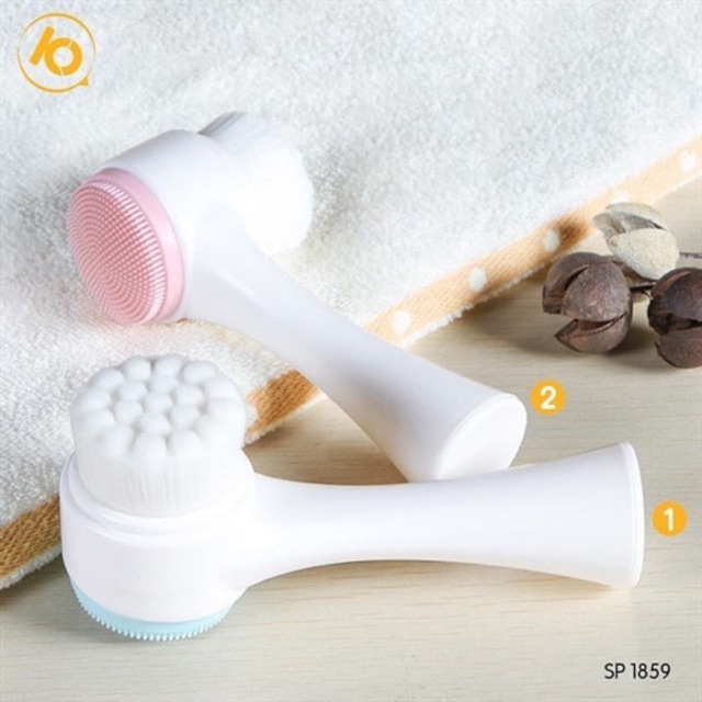 Cọ rửa mặt 2 đầu Silicone