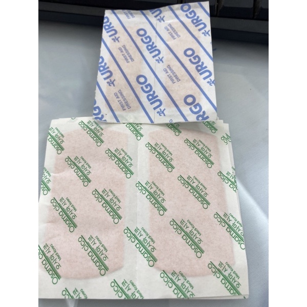 Băng cá nhân loại miếng to, Urgo to, kích thước 2x2cm, combo 10 miếng dán