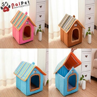 Nhà Đệm Nệm Nằm Đệm Nỉ Hình Nhà Mái Ngói Ống Khói DN012