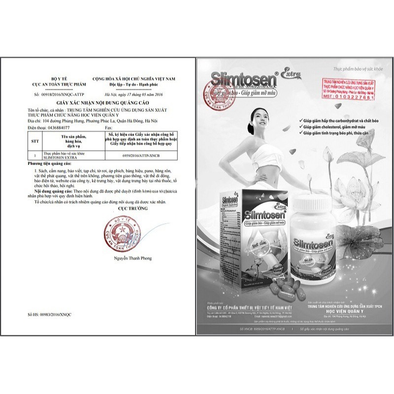 Slimtosen Extra Học viện Quân Y - Giảm Cân An Toàn [Chính Hãng]