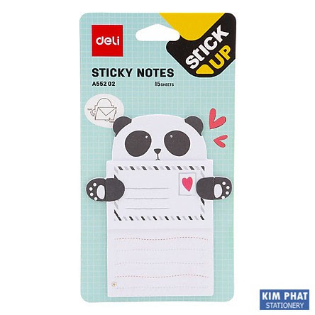 Giấy nhớ, Sticky Notes hình con vật dễ thương DELI MSA55202