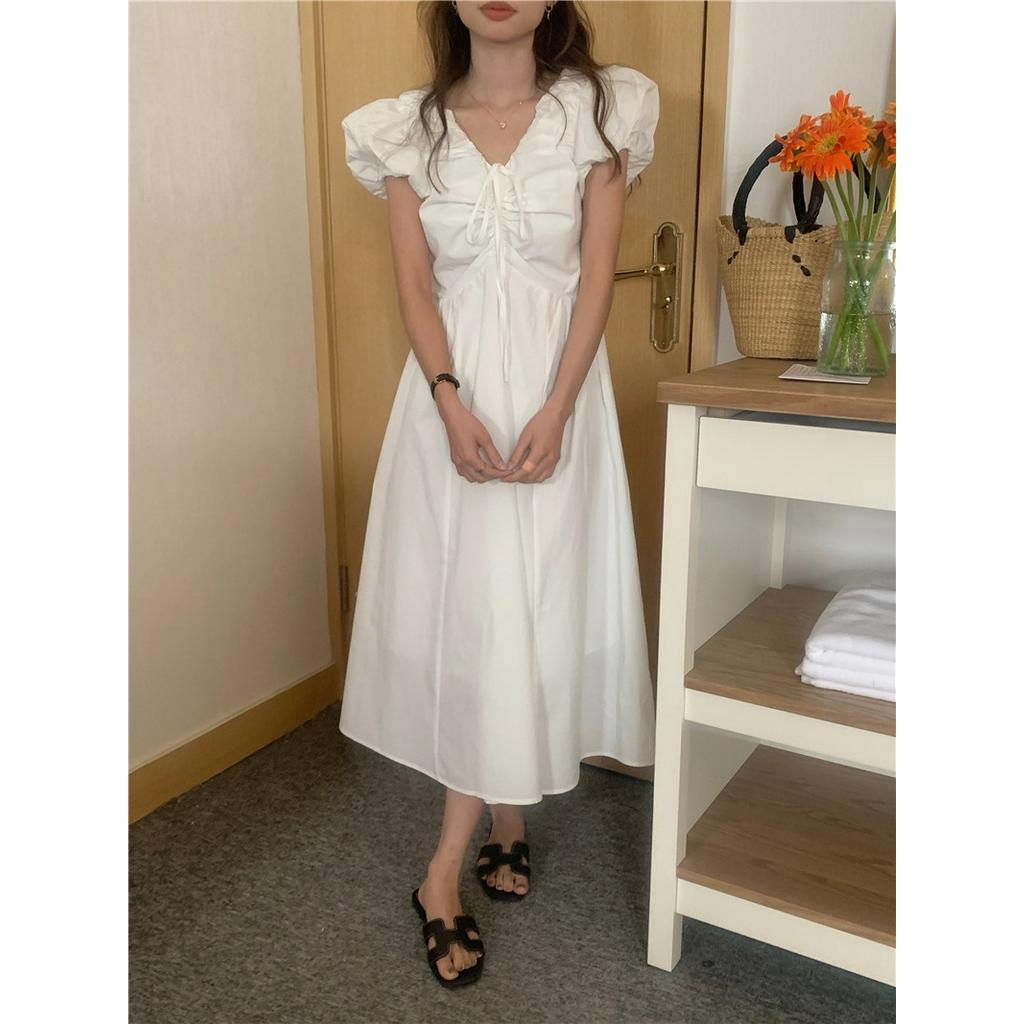 Đầm Cổ Chữ V Dáng Ôm Phong Cách Thời Trang Pháp Kiểu Mới 63850