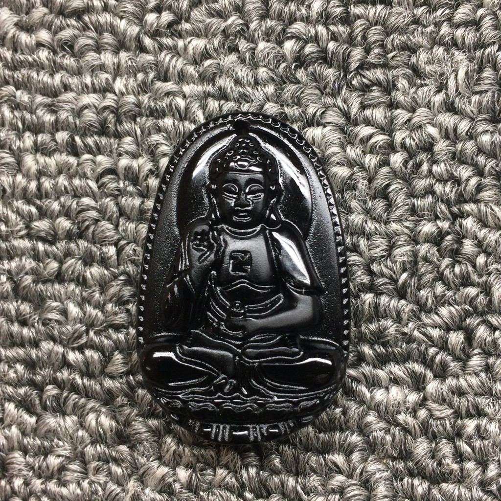 Phật Bản Mệnh A Di Đà Obsidian