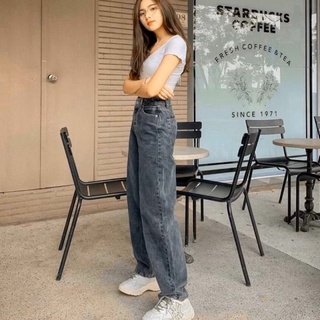 Quần bò,quần jeans ống rộng nữ.chất bò mềm khói ống rộng