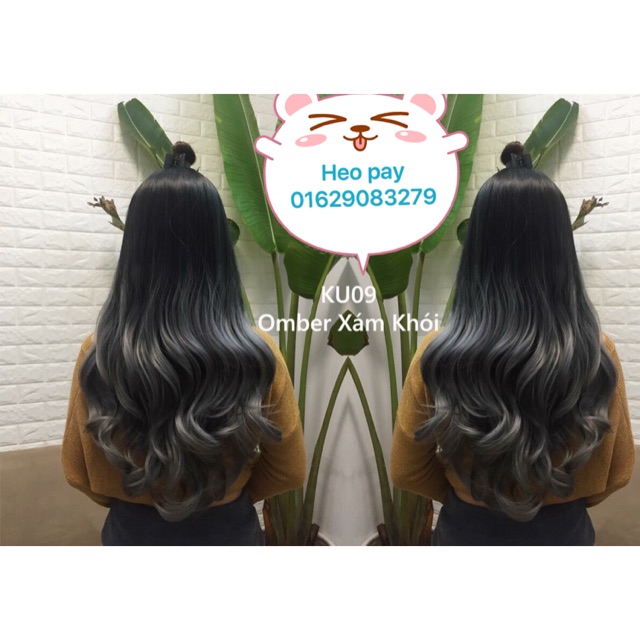 Tóc giả kẹp chữ U omber _ mã ku09