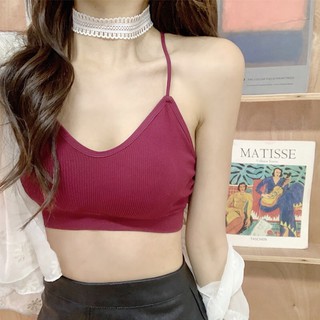 Áo lót bra cotton co dãn màu Vintage cực đẹp, Áo hai dây mút sãn không gọng Sexy - A1217