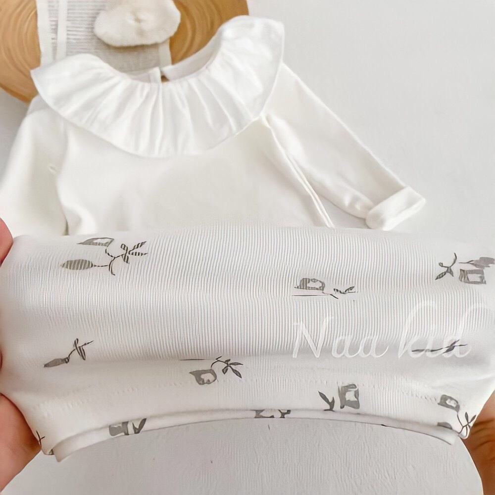 Áo thun dài tay cổ bèo cho bé gái , phong cách hàn , dễ phối đồ , Size cho bé từ 4 đến 14kg