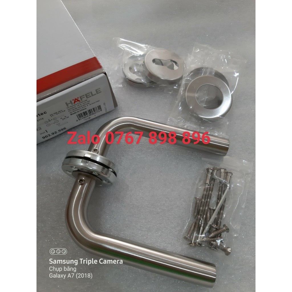 Bộ tay nắm gạt inox mờ 135x60x19mm 903.92.596