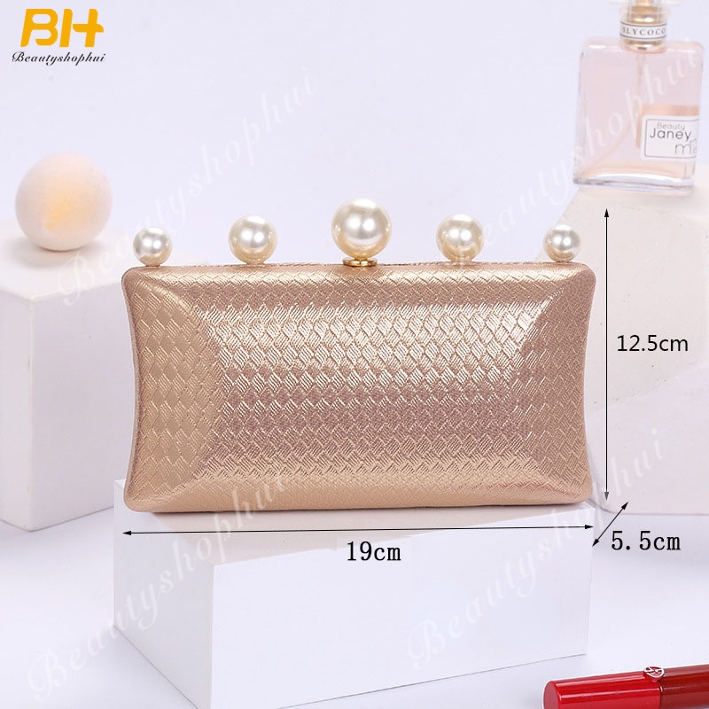 Túi Đeo Chéo Dây Chuỗi Ngọc Trai Thời Trang Mới 2022 Dành Cho Nữ